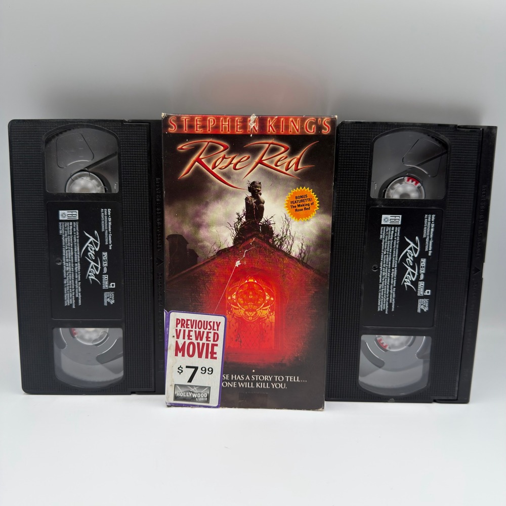 Stephen King's Rose Red VHS 2-Tape Set Horror Movie Lions Gate Hollywood Video